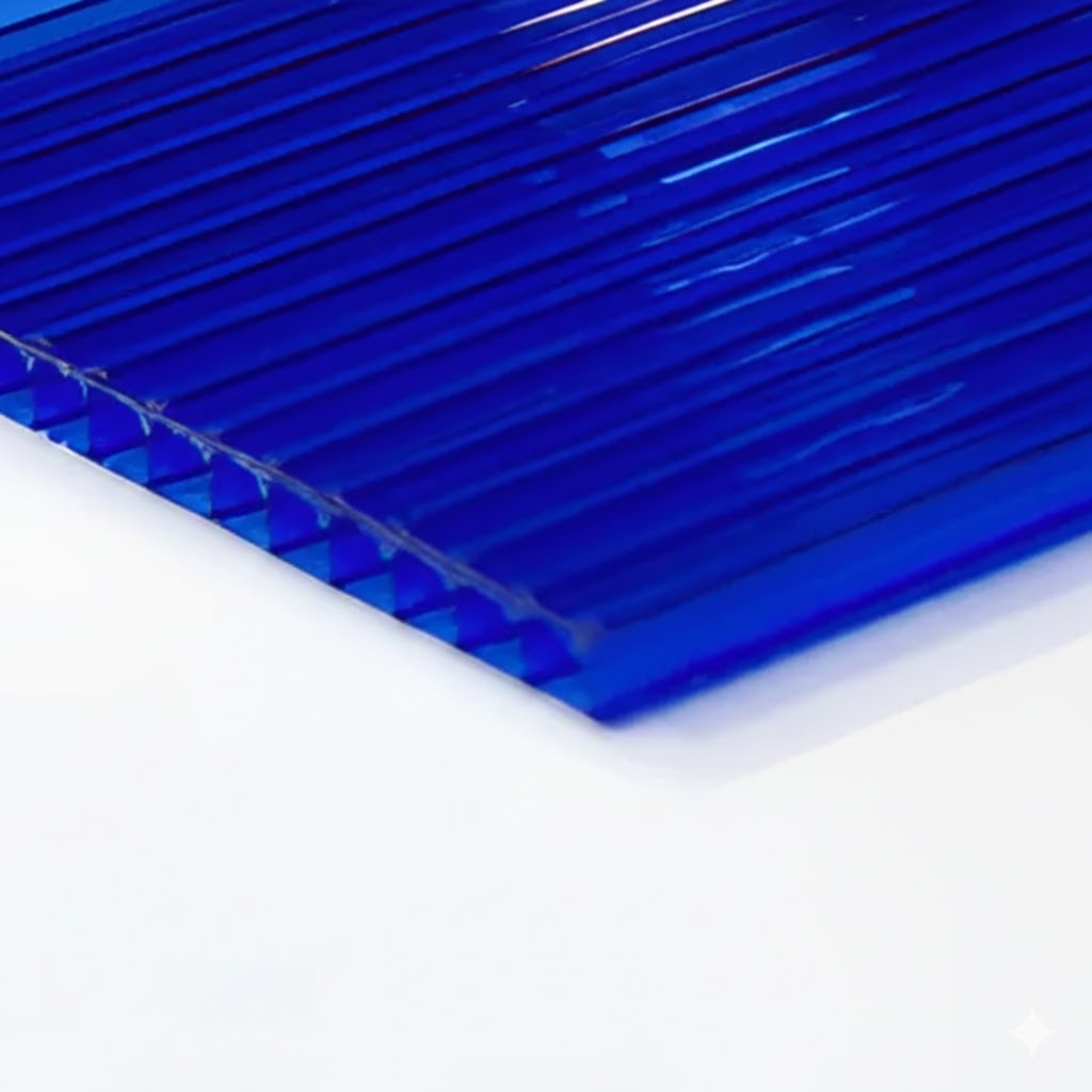 LAMINA DE POLICARBONATO ALVEOLAR 6MM 5,9M X 2,10M AZUL OSCURO