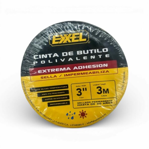 CINTA IMPERMEABLE BUTILO 3"X 3M