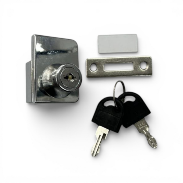 BLISTER CERRADURA VITRINA CUADRADA SOBREPUESTA: 1 UNIDAD